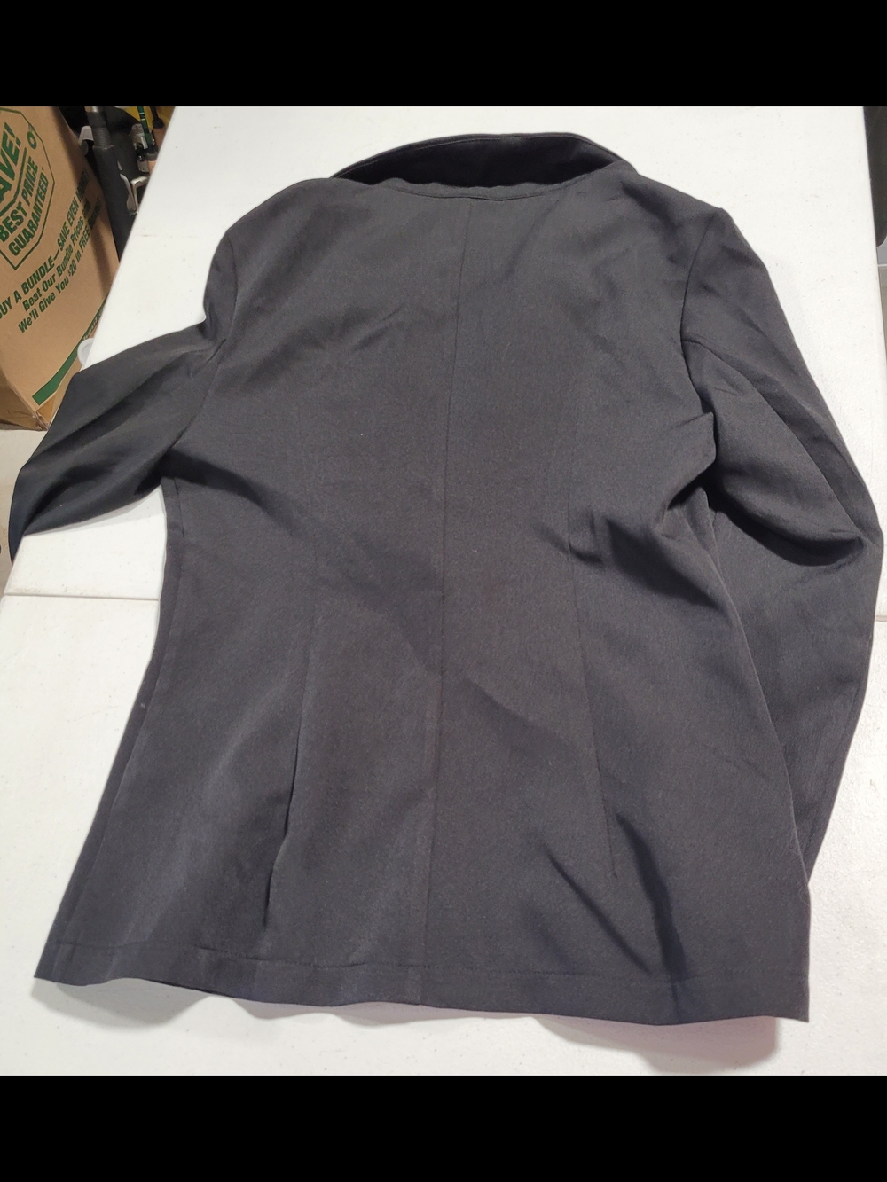 SHEIN Charcoal Single-Button Tailored Blazer - Picture 3 of 3